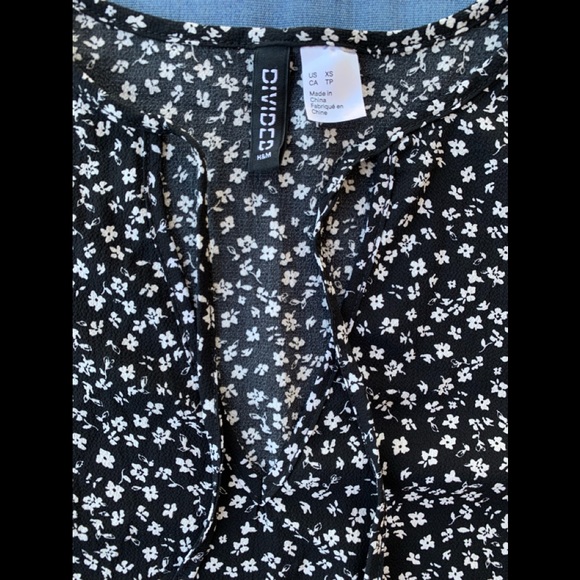 H&M Divided Floral Black Dress - Picture 8 of 10
